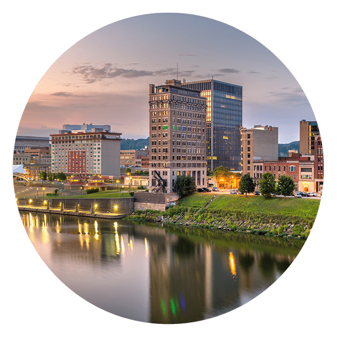City view in West Virginia